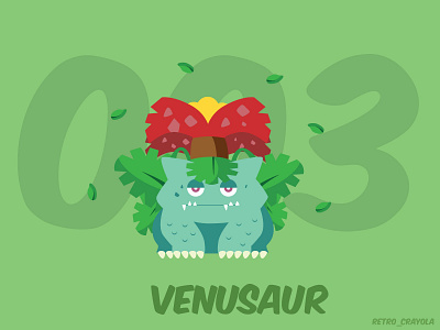 Venusaur 90s games adobe adobe illustrator character design gaming illustration nintendo 64 pokemon pokemon art