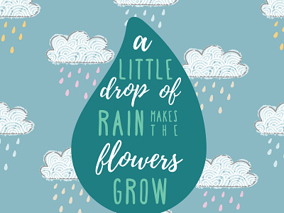 A Little Drop of Rain adobe adobe illustrator broadway design graphic design illustration les mis music musical quotes musicals sketch song quotes