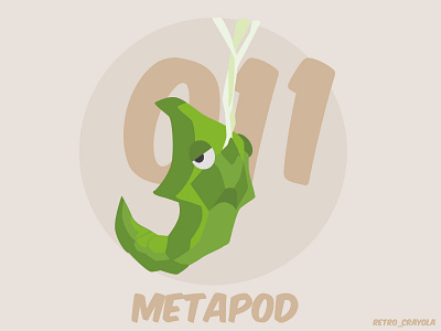 Metapod 90s adobe adobe illustrator character design gaming graphic design illustrator metapod pokemon