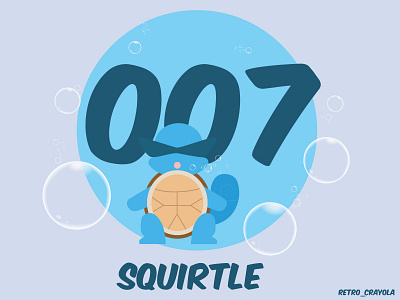 Squirtle 007 90s adobe adobe illustrator gaming graphic design illustration nintendo