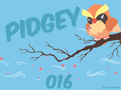 Pidgey 90s adobe adobe illustrator animation birds character design design gaming illustration illustrator nintendo pidgey