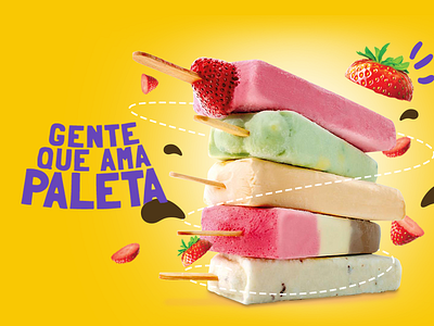Mexican Paletas colors design ice cream paleta summer