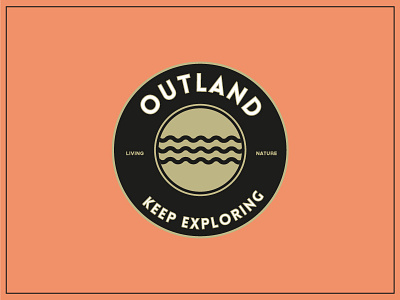 Outland Reject v2 camp design exploring graphic identity logo outdoor outland typographic waves