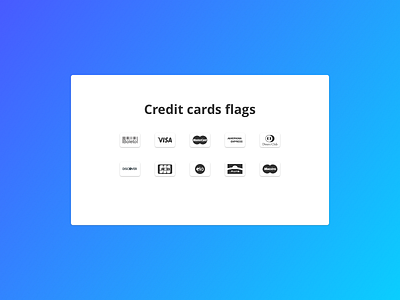Credit cards flags american express aura bank cards credit diners club discover icon jcb maestro mastercard visa