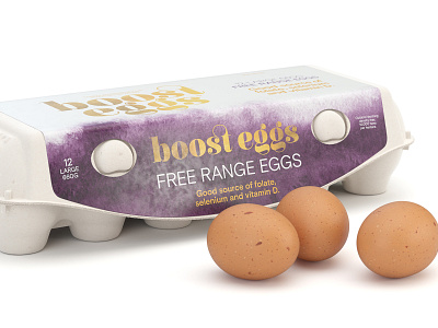 Boost Free Range Eggs Design and 3D Render 3d cgi eggs graphic design madewithmodo packaging