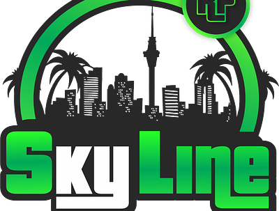 Skyline RP design graphic design gta logo vector