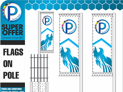 Flag Pole Design Signage and Branding