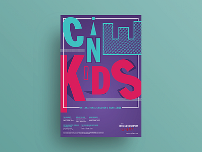 Fall 2016 CINEkids International Children's Film Series poster design graphic design poster poster art poster design typographic poster typography