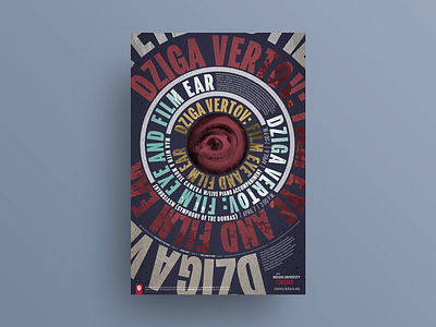 Dziga Vertov: Film Eye and Film Ear film series poster design film poster film poster design graphic design poster poster art poster design