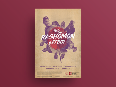 The Rashomon Effect film series poster design film poster graphic design grit poster poster art poster design rashomon texture