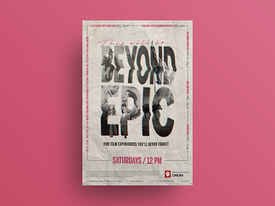 Beyond Epic film series poster and T-shirt