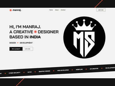 Manraj Sandhu branding graphic design portfolio ui