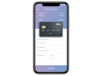 Credit card checkout by Marzi Nadali on Dribbble