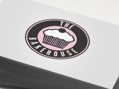 The Bakehouse art cakes artwork card cupcake cupcakes design font graphic illustration illustrator logo photoshop pink print retro type typography vector vintage