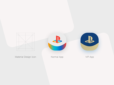Play Station App Icon Design app application dailyui designasor gradientsterial hajilooei icon ios maandroid materialdesign playstation