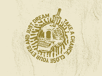 Skull Badge badge badgedesign branding distress lockup logo logodesign skull logo skullbadge