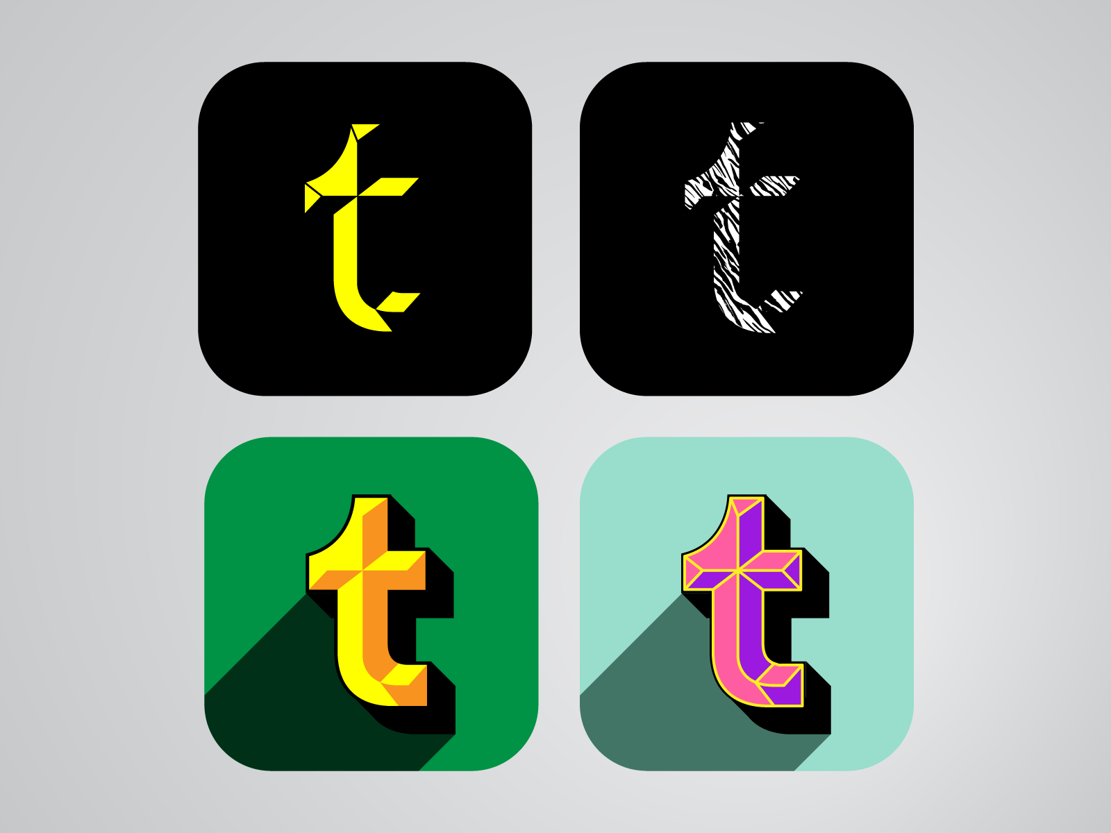 LATE Tumblr icons by Mark Booth on Dribbble