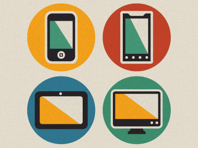 Device Icons android apps desktop device icons illustration iphone tablet