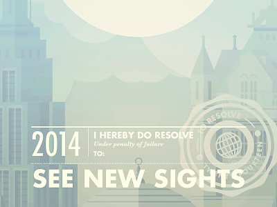 To Resolve 2014 city illustration london nyc resolution to resolve