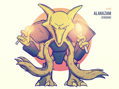 Grown-Ass Men Drawing Pokemon: Alakazam alakazam illustration pokemon