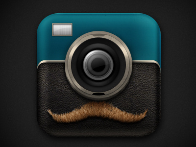 _29 camera icon ios lens mustache