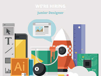 Code School is Hiring | Junior Designer code school hiring illustration job