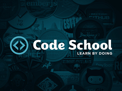 Code School Rebrand code school custom identity lettering logo logotype