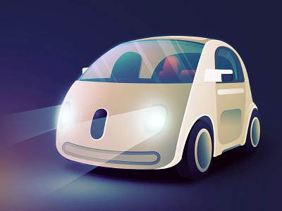 Fast Company - Google Car car fast company google illustration