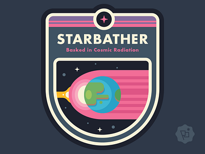 Little Victories - Starbather badge illustration little victories space stars