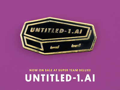 Super Team Deluxe: Untitled-1.ai adobe illustrator coffin death enamel pin illustration justin mezzell pin super team deluxe untitled 1.ai