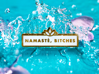 Super Team Deluxe: Namasté flowers lapel namaste pin product super team deluxe water