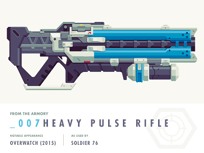 Epic Armory: Heavy Pulse Rifle (Overwatch) epic armory epicarmory heavy pulse rifle illustration overwatch weapon