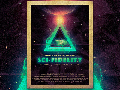 Sci-Fidelity poster sci fidelity space super team deluxe