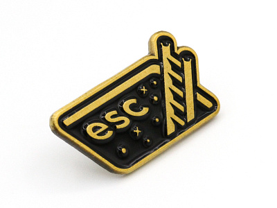 Super Team Deluxe: Escape enamel escape lapel pin space super team deluxe