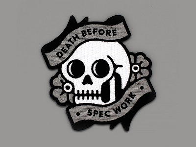 Death Before Spec Work Patches death before spec work patch skull super team deluxe