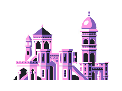 Lil' City city geometric illustration