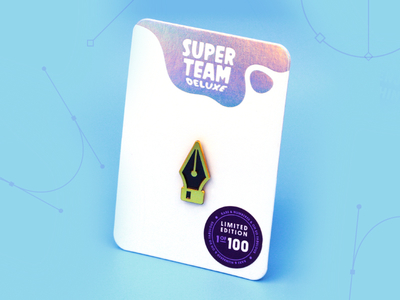 STD: Pen Tool (Antique Variant) enamel pin limited edition pen tool pin super team deluxe
