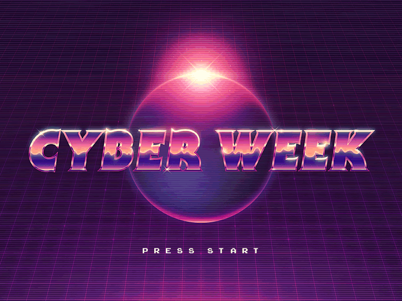 Cyber Week 80s cyber retrowave super team deluxe synthwave week