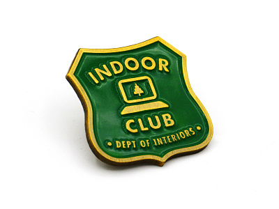 Indoor Club club enamel pin indoor lapel pin park pin ranger