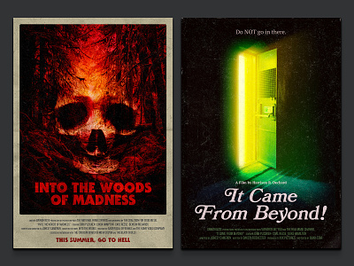 Fake Cinema Vol. 1 campy horror movie movie poster poster pulp retro science fiction
