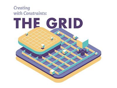 Creating with Constraints: The Grid article editorial grid illustration