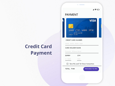 Credit Card Payment Screen Iphone UI Design branding graphic design logo ui
