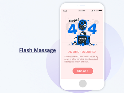 error massage dailyui design graphic design illustration ui