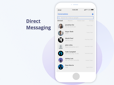 Direct Messaging branding dailyui graphic design ui