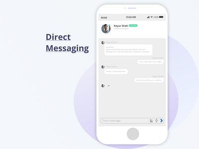 Direct Messaging branding dailyui graphic design ui