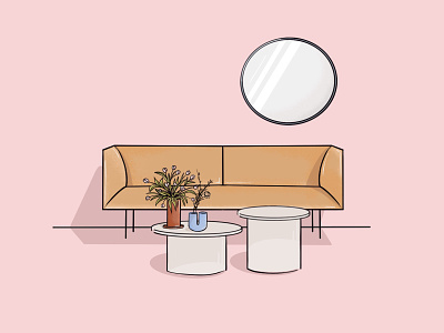 Scandi Daydreams 🌾 design furniture icon iconography illustration illustrator interior minimal modern modern design vector