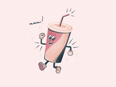 Pop 🥤✨ design illustration illustrator mascot retro texture vector vintage