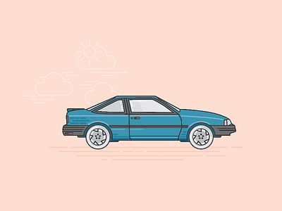 Riding in Cars with Boys iconic illustration illustrator vector