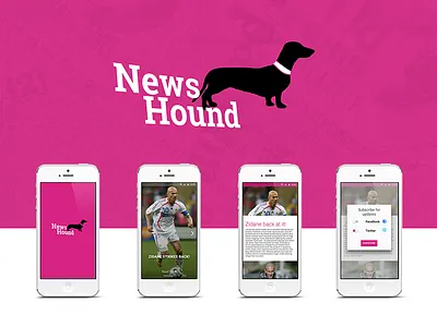 News Hound app feed hackathon new