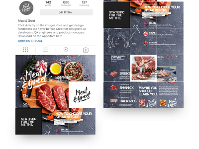 Meet & Greet Infographic food infographic meat ui uiux ux